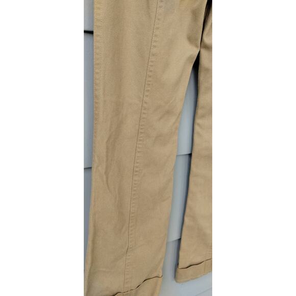 Marc Jacobs Wide Leg Cuffed Corduroy Tan Pants Size 10 - Cotton, flap pockets. - Picture 7 of 9